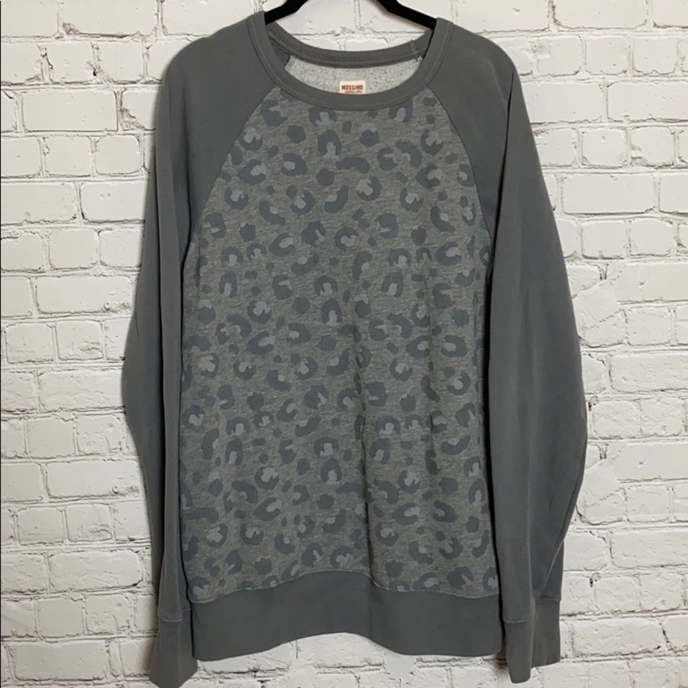 Mossimo grey cheatah sweatshirt
